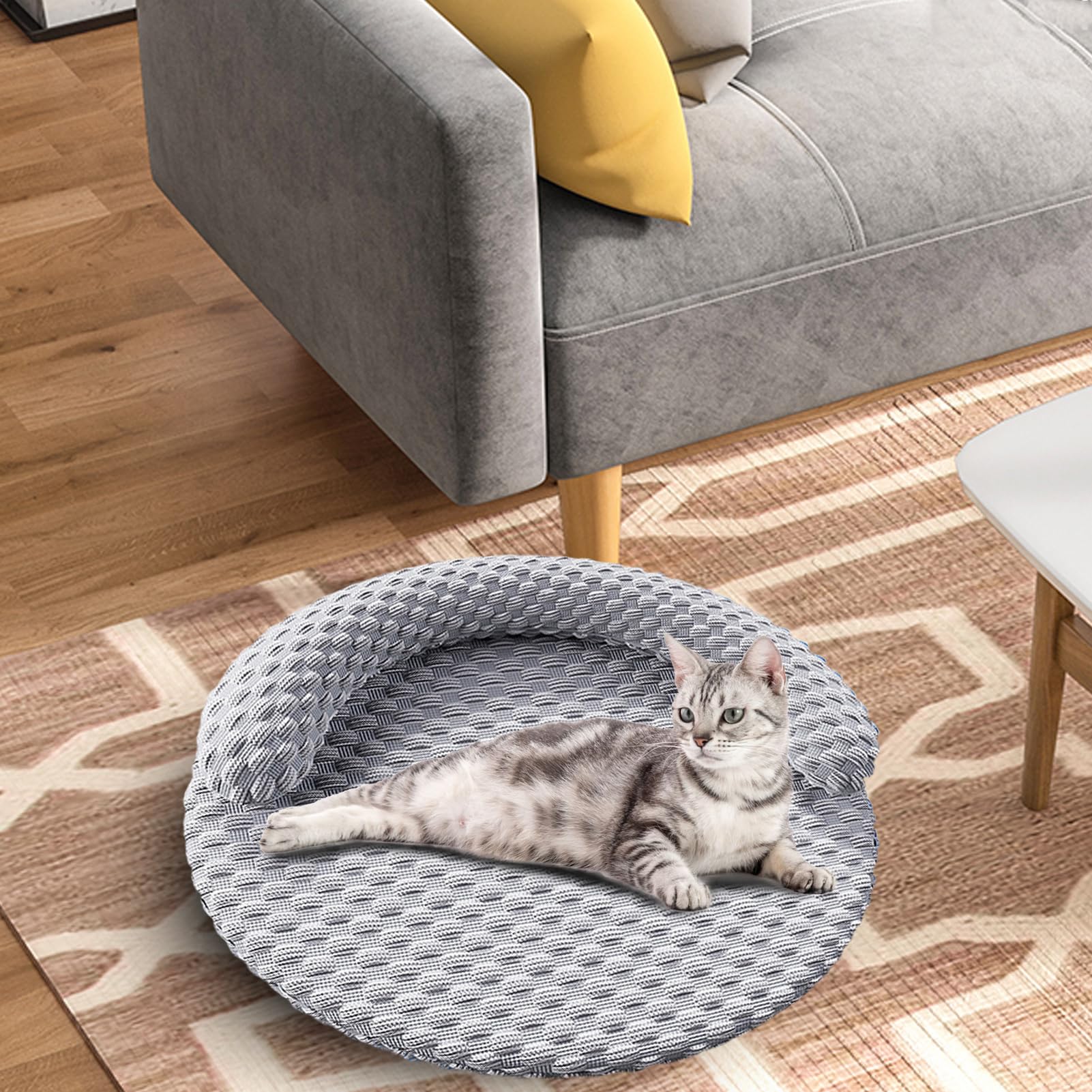 Almohadilla Refrescante Para Gatos Manta Impermeable Con Frescura Para | Base Antideslizante Para Descanso Cómodo En Interior Coche Transporte O Exterior
