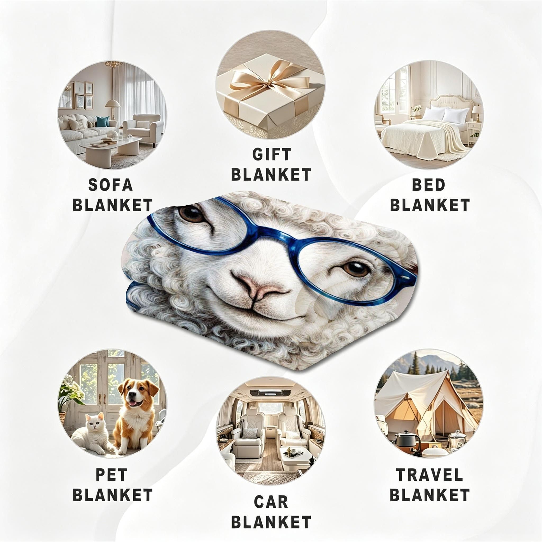 Coperta Pile Matrimoniale 240x260 cm Pecora Beige, Coperta XXL Super Morbida Multiuso Come Copriletto o Plaid da Salotto, Calda e Leggera, Protezione dal Freddo, AW7044