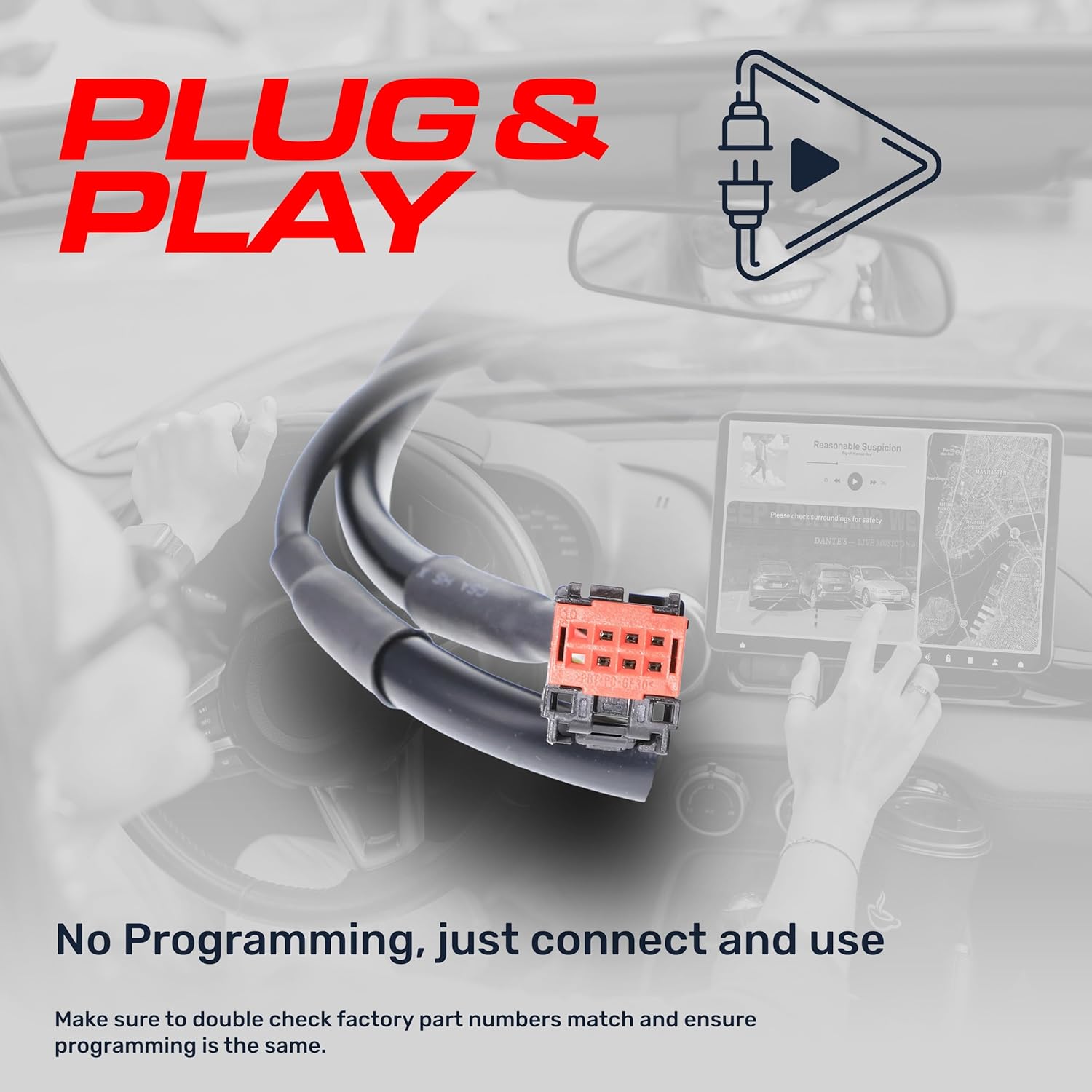 Master Tailgaters Replacement for Ram ProMaster Cargo Van (2014-2020) Backup Camera OE Part # 6MJ97ZZZAA, 5NC22JXWAA, 5NC22JXWAB, 5NC22RXFAB, 5NC22RXFAD, 68288201AA, 68288201AC, 6MJ97TZZAA