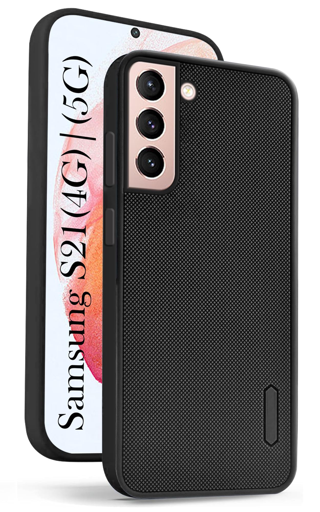 Jkobi Rubberised Back Cover Case for Samsung Galaxy S21 5G | S21 4G (Textured Grip Design | Camera Protection | Slim and Light Weight | Soft Touch and Feel)