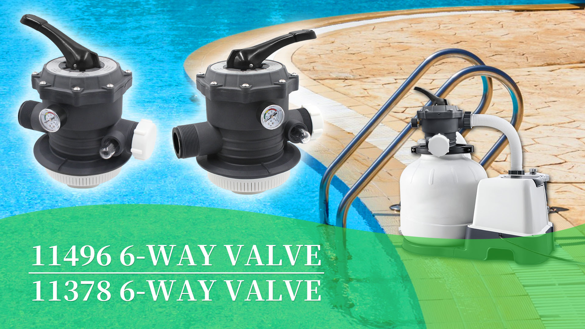 salangid 11496 6-Way Valve Replacement for Intex 14 and 16