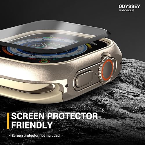 Miniatura 6 de MAGEASY Odyssey - Funda de aluminio de grado aeronáutico para Apple Watch Series 9, Series 8 y Series 7 de 1.772 pulgadas  Carcasa rígida con