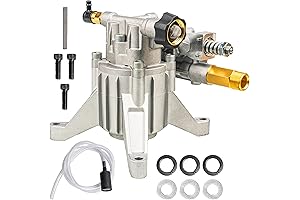 Hourleey 7/8" Shaft Vertical Pressure Washer Pump (3400PSI 2.5GPM, Replacement Pump for...