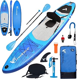 Freein SUP Inflatable Stand Up Paddle Board with Kayak Seat,Paddle Boards for Adults 10'/10'6”/11', Accessories sup Pump Adaptor,sup Kayak Paddle