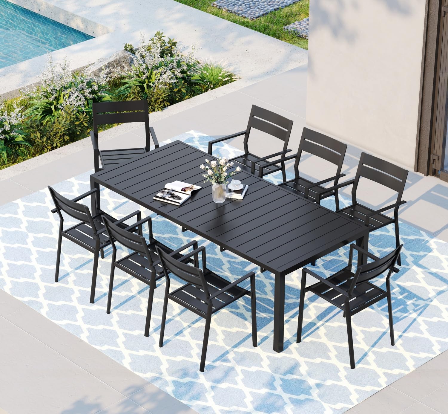 2 metal garden chairs