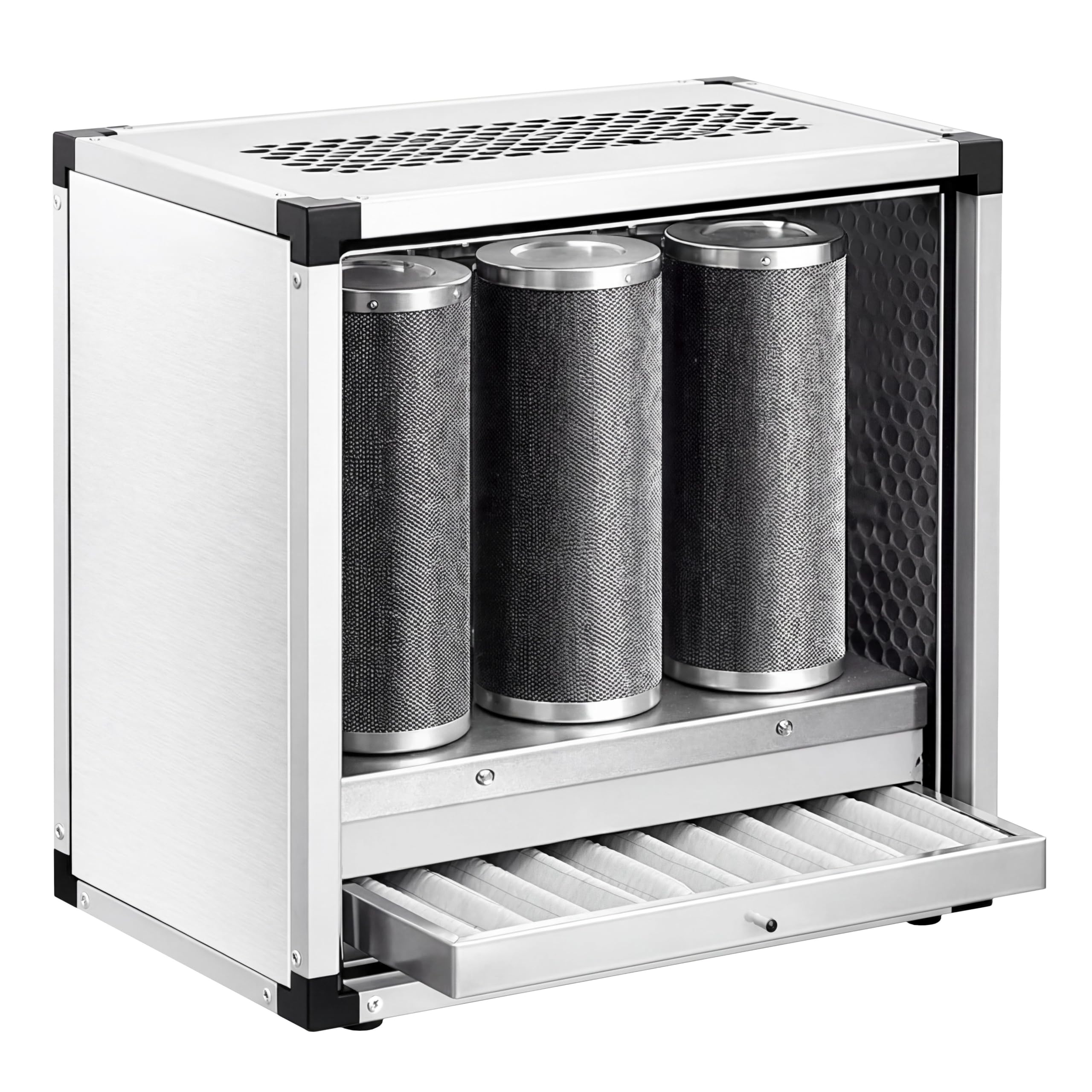 GGM Gastro | AOS2500V | Abluftreinigungsanlage ohne Motor - 2500 m³ - 70% Abscheidegrad - mit Vor & Aktivkohlefilter