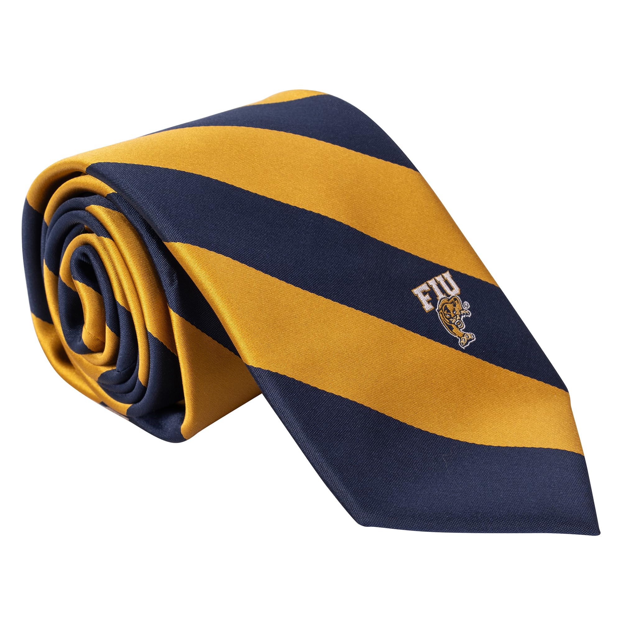 Desert Cactus Florida International University Tie Panthers FIU 100% Polyester with Logo Officially Licensed (Style A)