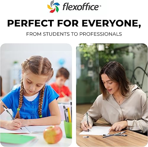 Miniatura 7 de Paquete de 12 bolígrafos de gel negro, punta extrafina de 0.020 in, bolígrafos de tinta líquida, estilo japonés para diario, oficina, suministros de