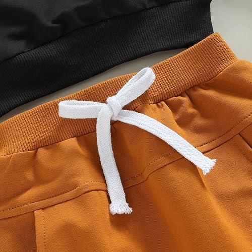 Miniatura 6 de Ropa de otoño para bebé recién nacido, manga larga, cuello redondo, estampado de letras, sudadera con pantalones largos, lindos trajes de invierno