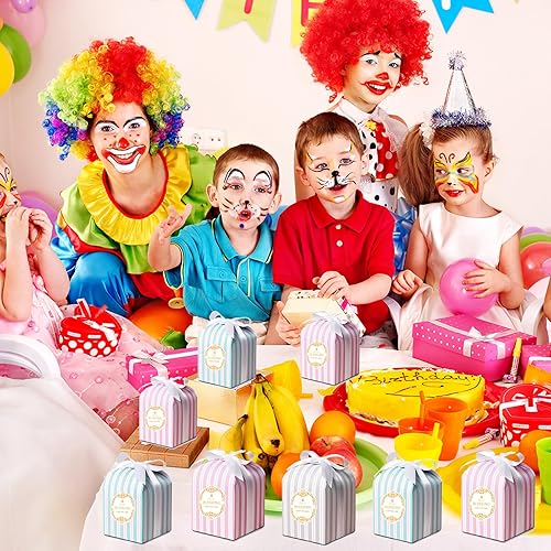 Miniatura 4 de Cajas grises de recuerdo de fiesta, paquete de 50 unidades de 4.5 x 3.15 x 3.15 pulgadas, cajas de regalo para cumpleaños, bodas, baby shower,