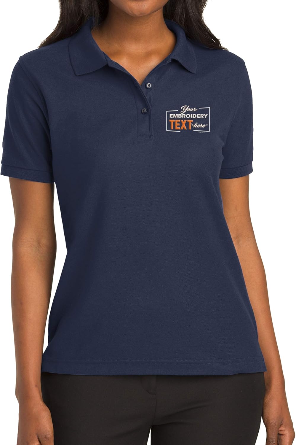 Custom Embroidered Polo Shirt for Women Add Your Personalized Own Embroidery Text