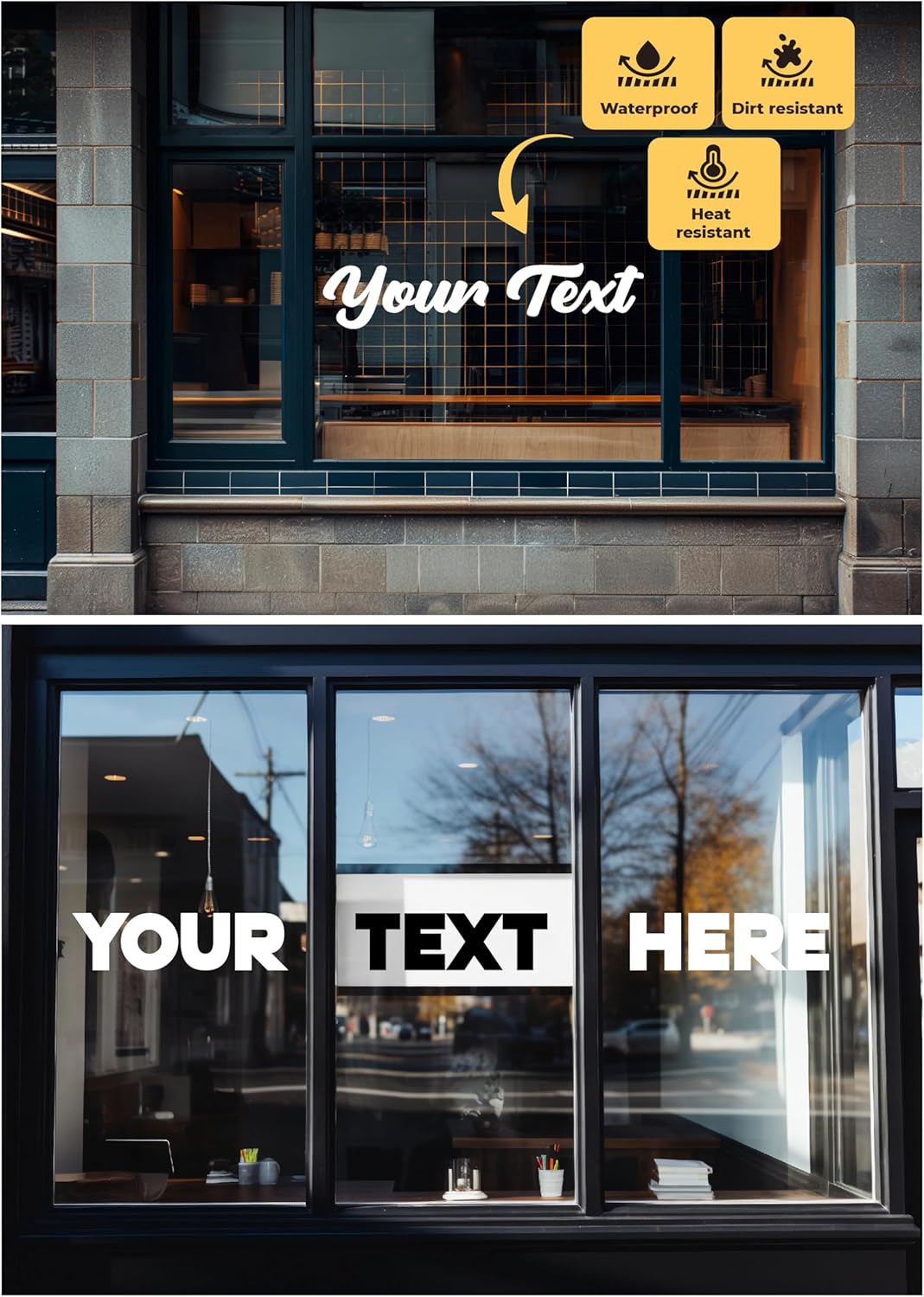 Custom Window Lettering - Custom Vinyl Decal Sticker Letters - Custom Decal Text Sticker - Personalized Vinyl Text Decal for Window - Image 2