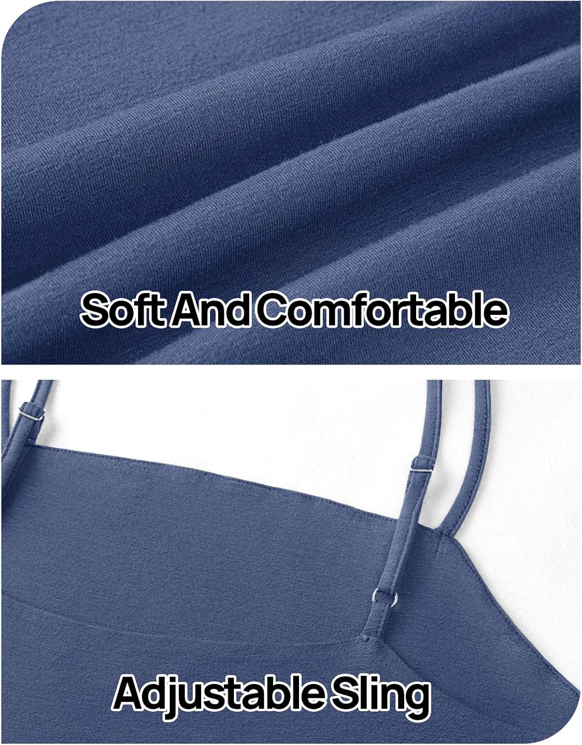 MEROKEETY Women's Summer Casual Rompers Sleeveless Spaghetti Strap Boho Wide Leg Jumpsuits Travel Vacation Outfits Overalls - Image 6