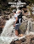 besrey Baby Backpack Carrier, Toddler Hiking Backpack with Safety 3-Height Seat, Adjustable Straps&Waist Belt, Foldable Frame Lightweight Large Capacity Child Carrier for Hiking (Black)