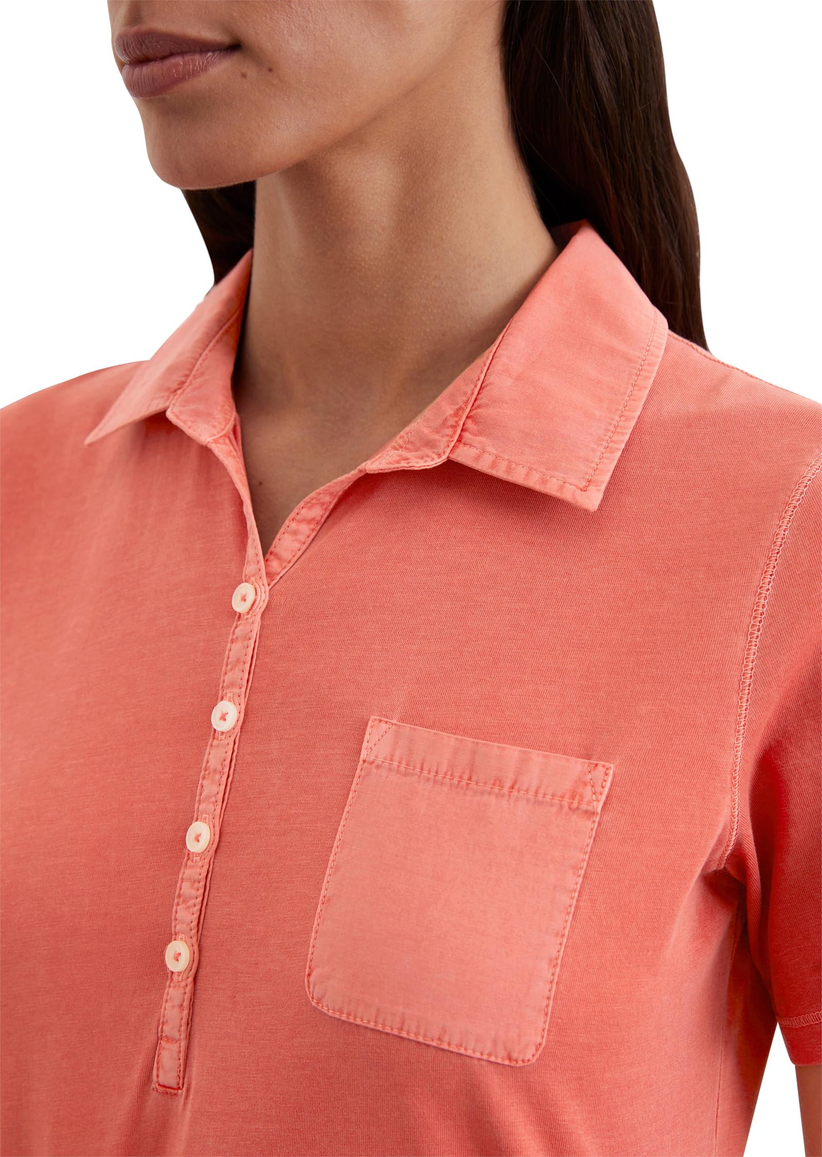 Marc OߴPolo Donna Maglietta Polo a Maniche Corte in Cotone bio Slim Fit