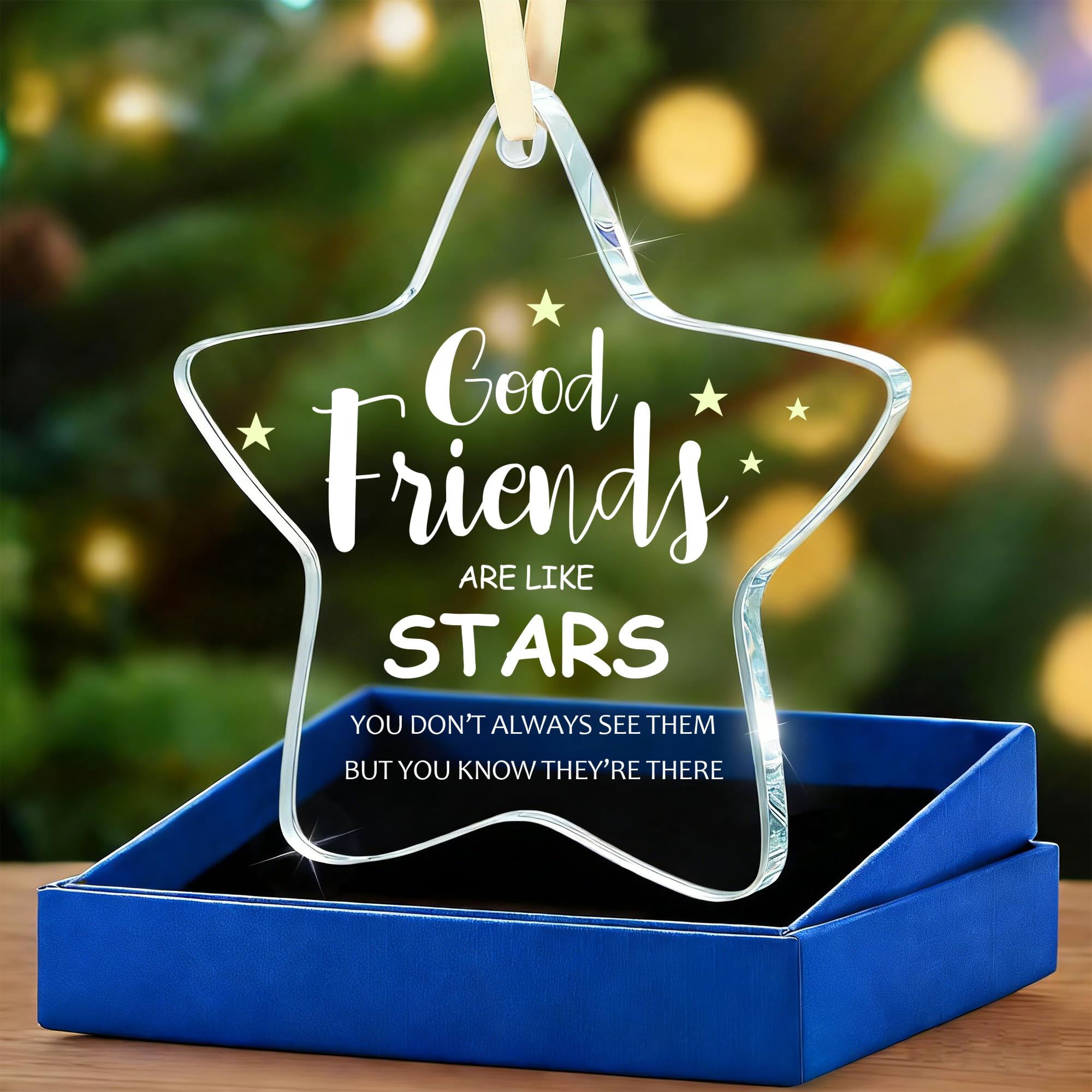 Ornements Good Friends are Like Stars : souvenir d'amitié durable