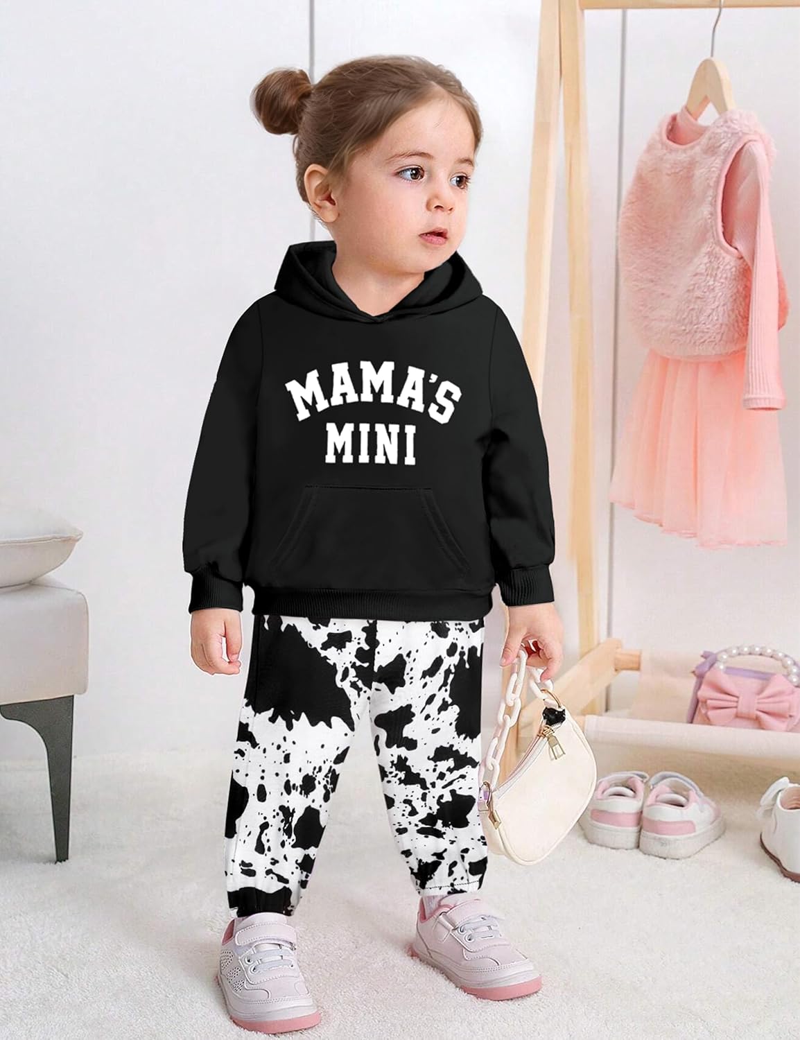 KANGKANG Toddler Baby Girl Clothes Hoodie Sweatshirts Print Pants 2 Piece Outfits Cute Fall Winter Clothing Set - Image 4