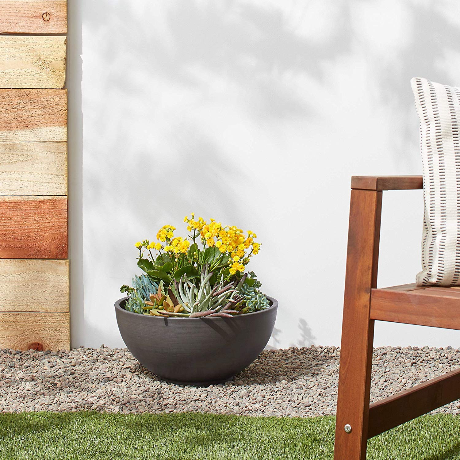 Amazon.com: PSW Pot Collection 15x8 inch Plastic/Stone/Wood