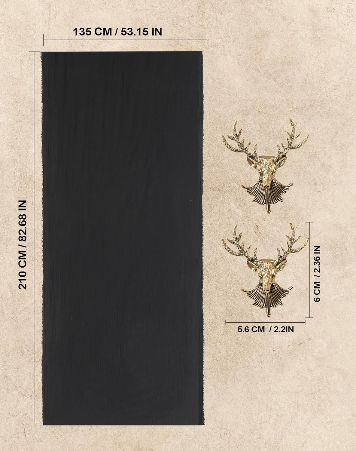 Berenlu Post Apocalyptic Shawl Fabric Piece, Medieval Hooded Cowl for Renaissance Men, DIY Cosplay Costume Accessory - Image 3