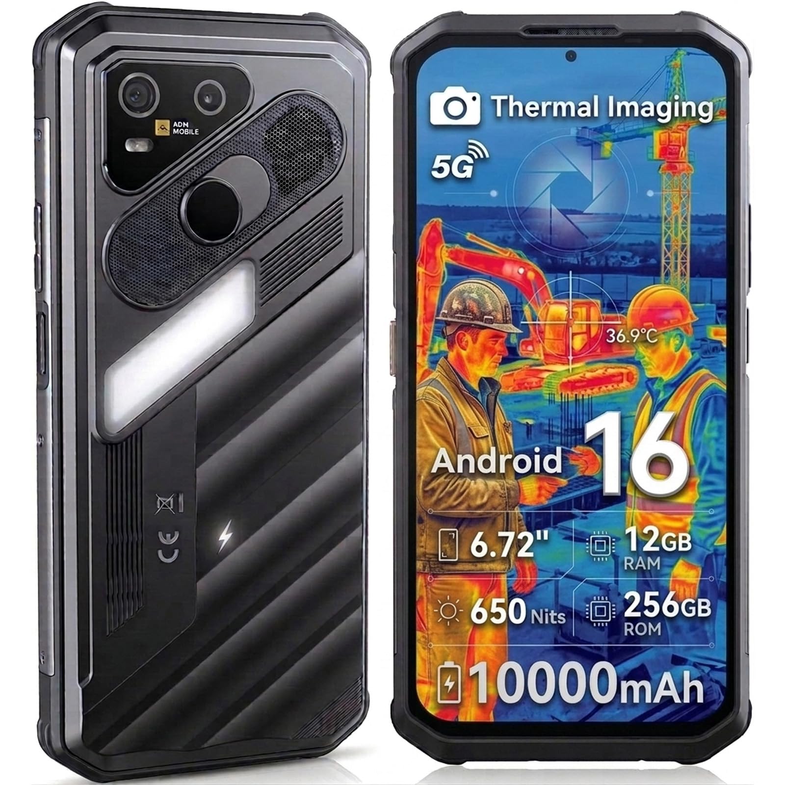 AGM X7 PRO Outdoor Handy Ohne Vertrag mit Wärmebildkamera 512 * 384