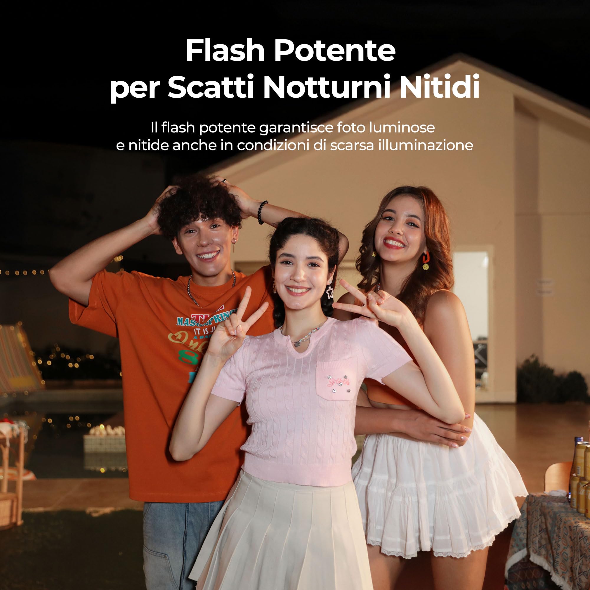 Fotocamera Digitale 5K 80MP WiFi & Autofocus, Videocamera Vlogging per YouTube, Schermo 3" 180° Ribaltabile, Zoom 18X, Compatta da Viaggio per Principianti e Ragazzi, incl. Scheda 64GB e 2 Batterie