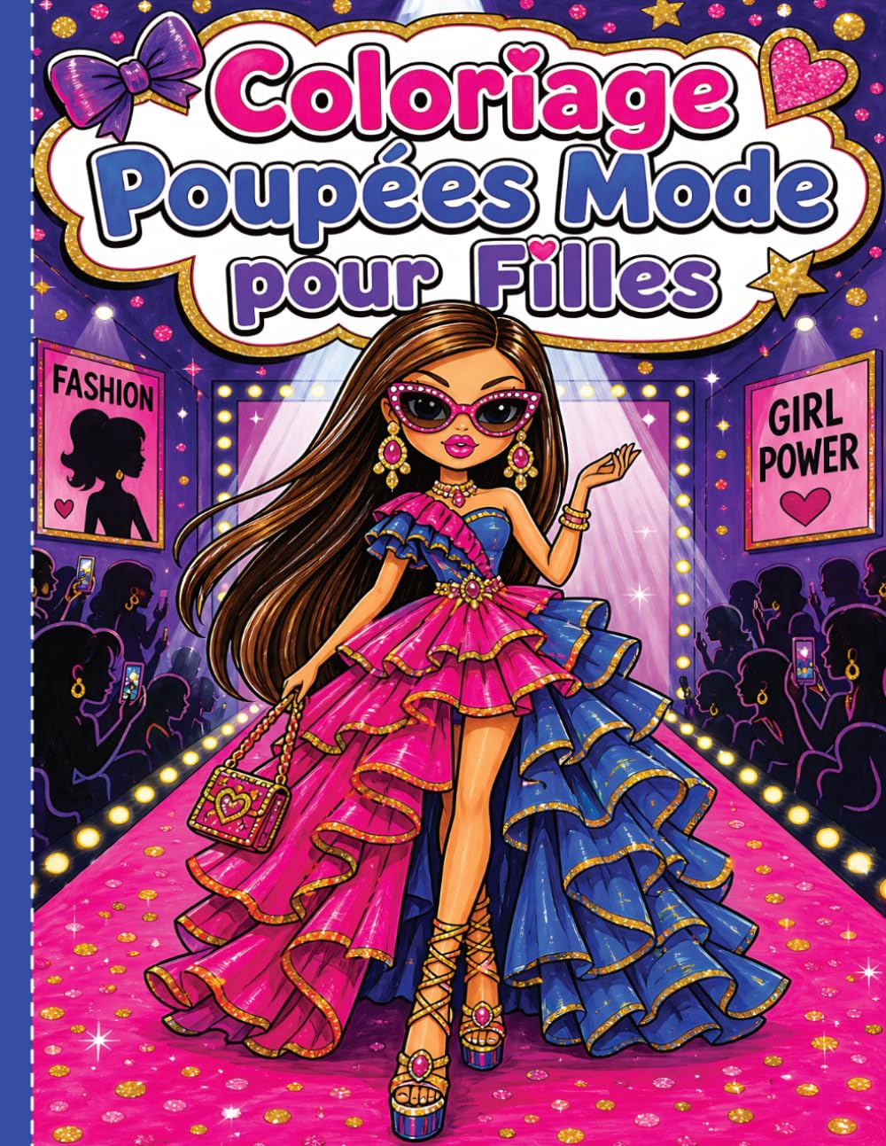 Livre de Coloriage Poupées de Mode pour Filles: Illustrations Amusantes de Poupées Fashion pour Filles et Préadolescentes | Tenues, Accessoires et ... Filles de 5 à 12 Ans | Idée Cadeau Original