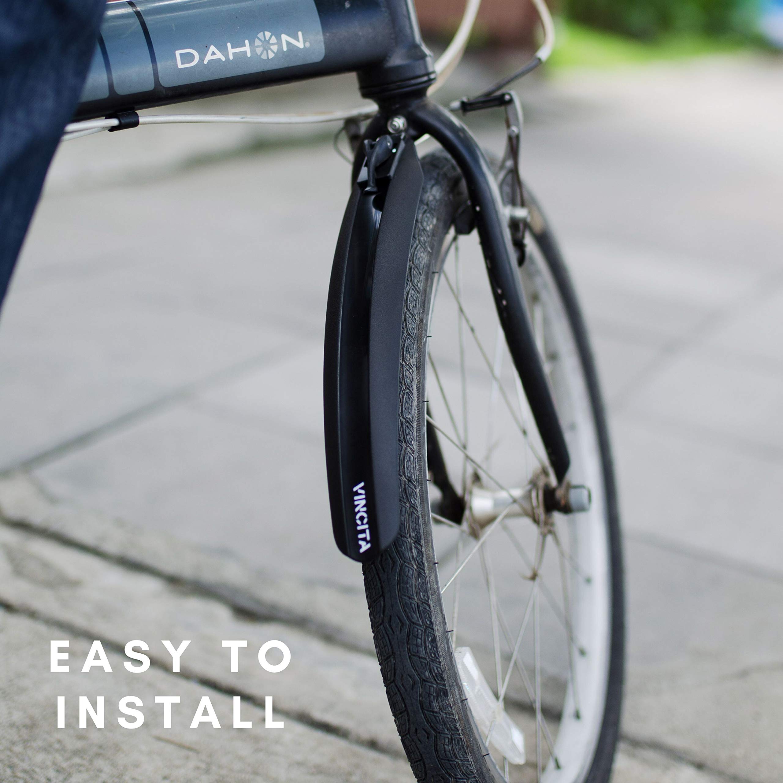 Spritzschutz-Set Für Falträder 14-20 Zoll - Wasserdicht Mit Reflektierenden Streifen