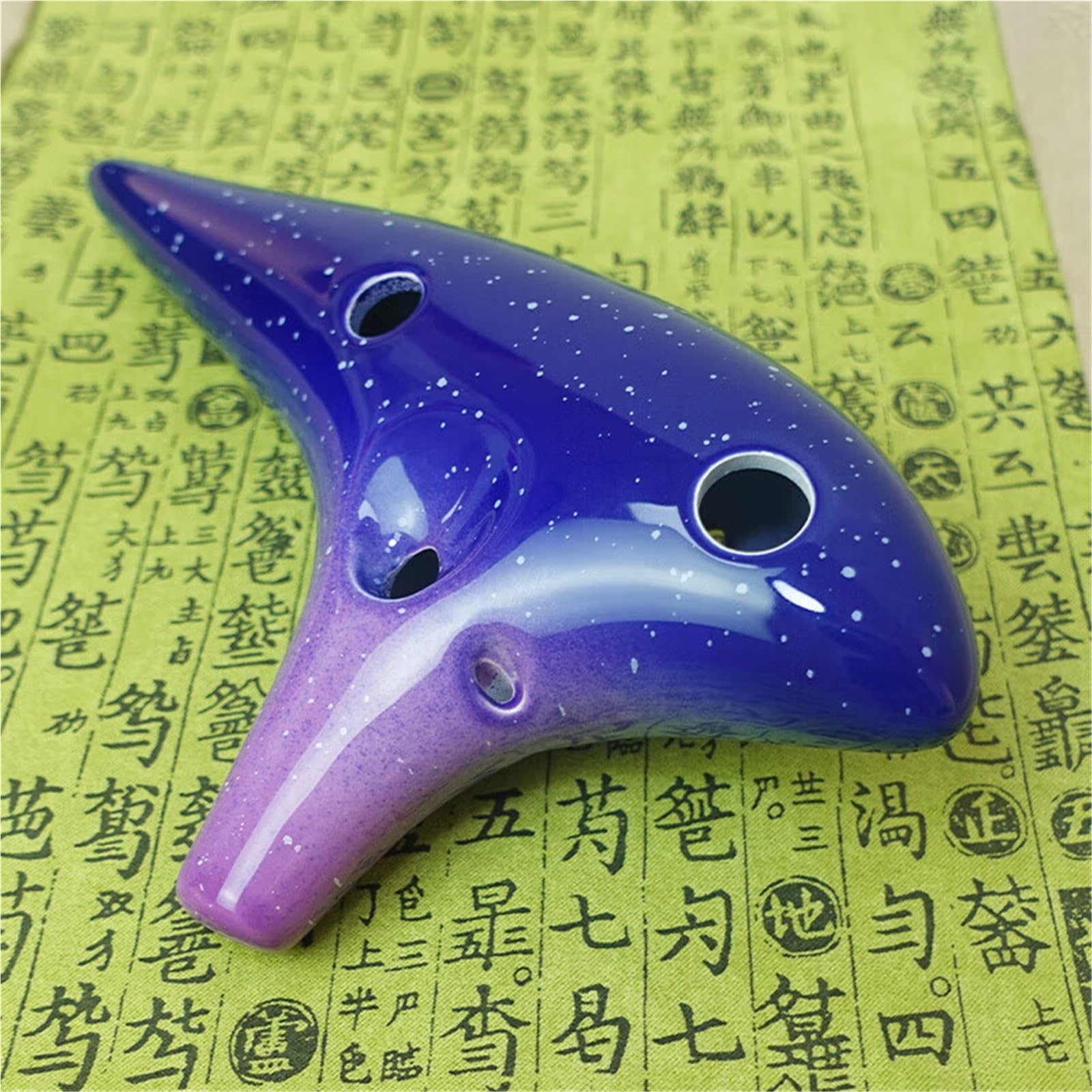 Ocarina per Principianti Ocarina 12 Buche AC Professional Ocarina per Principianti 12 Buche Tipo Performance Brillante Cielo Stellato Blu(Blue1)