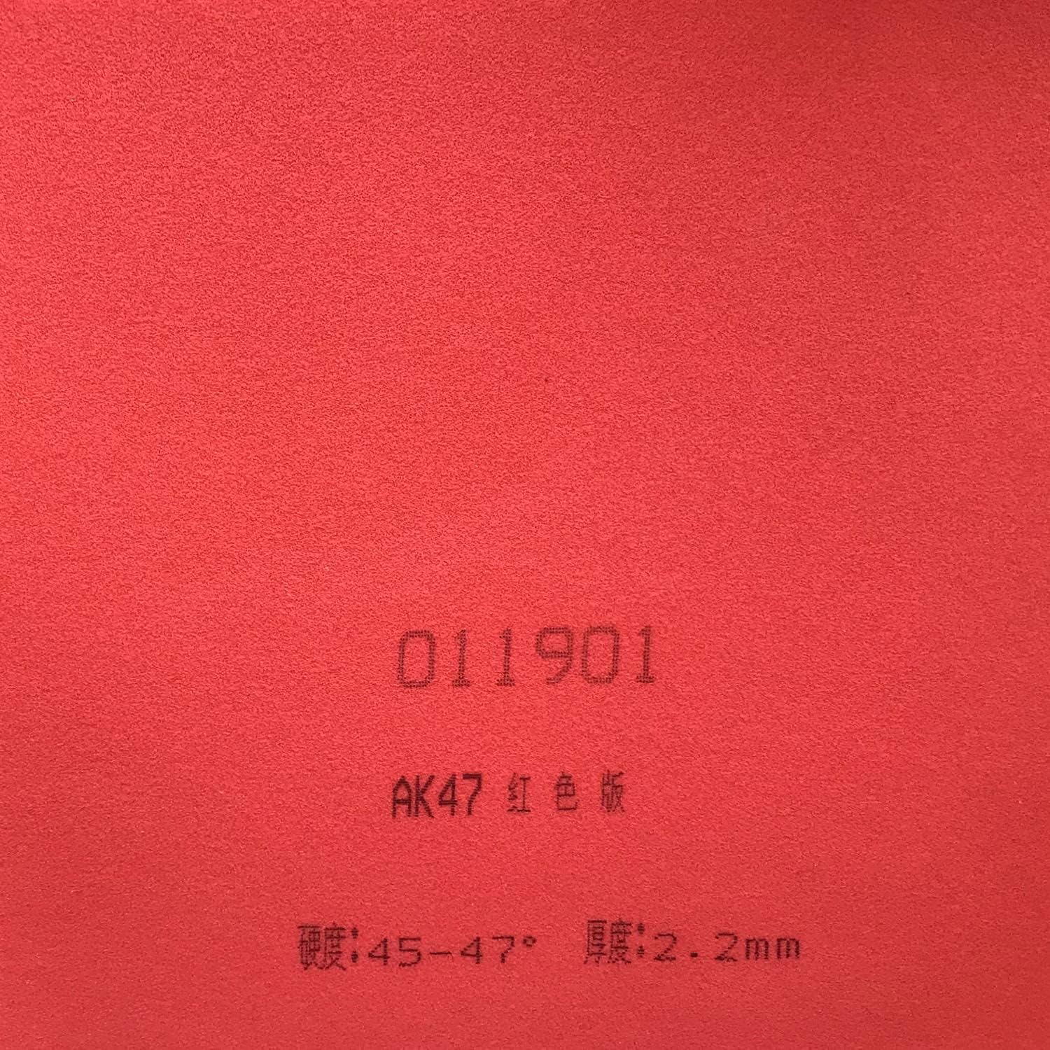 AK47 AK-47 AK 47 RED Matt Pips-in Table Tennis Ping Pong Rubber with Sponge H45-47 2.2mm (Red)