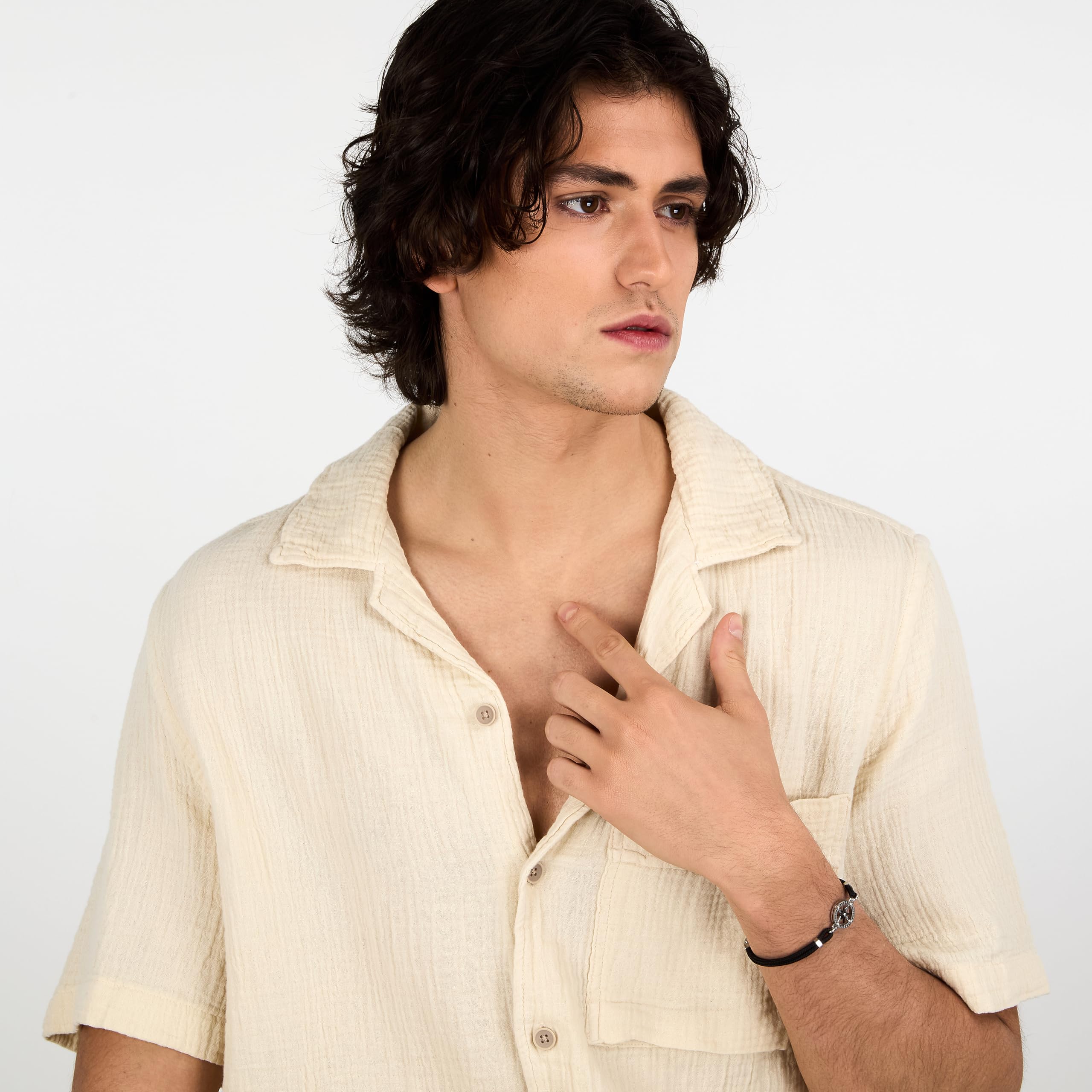 Morellato Bracciale da uomo, Collezione VERSILIA, in acciaio, nylon - SAHB07