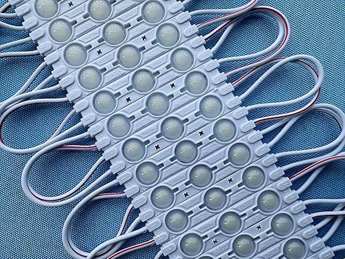 Módulo Super LED impermeable IP65 Inyección LED Módulo de luz para la letra de señal DC12V 2.362 in* 0.472 in* 0.276 in SMD 2835 3 LED Aluminio PCB