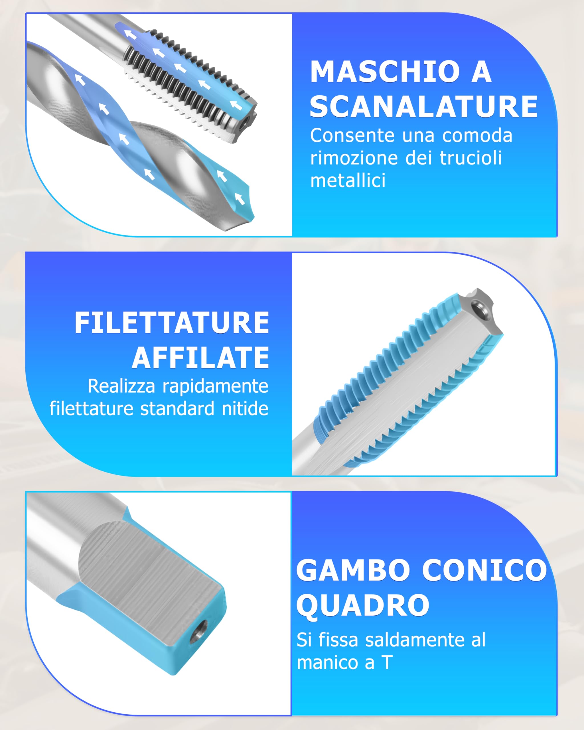 DAYUAN 131 pezzi, set di riparazione per trapano, Helicoil, motore per auto, M5, M6, M8, M10, M12, manicotto filettato