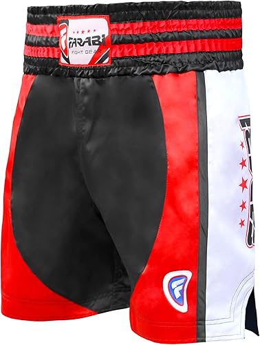 Miniatura 4 de FARABI Pro Boxeo Muay Pantalones cortos de combate para boxeo MMA Muay Thai Fight Shorts