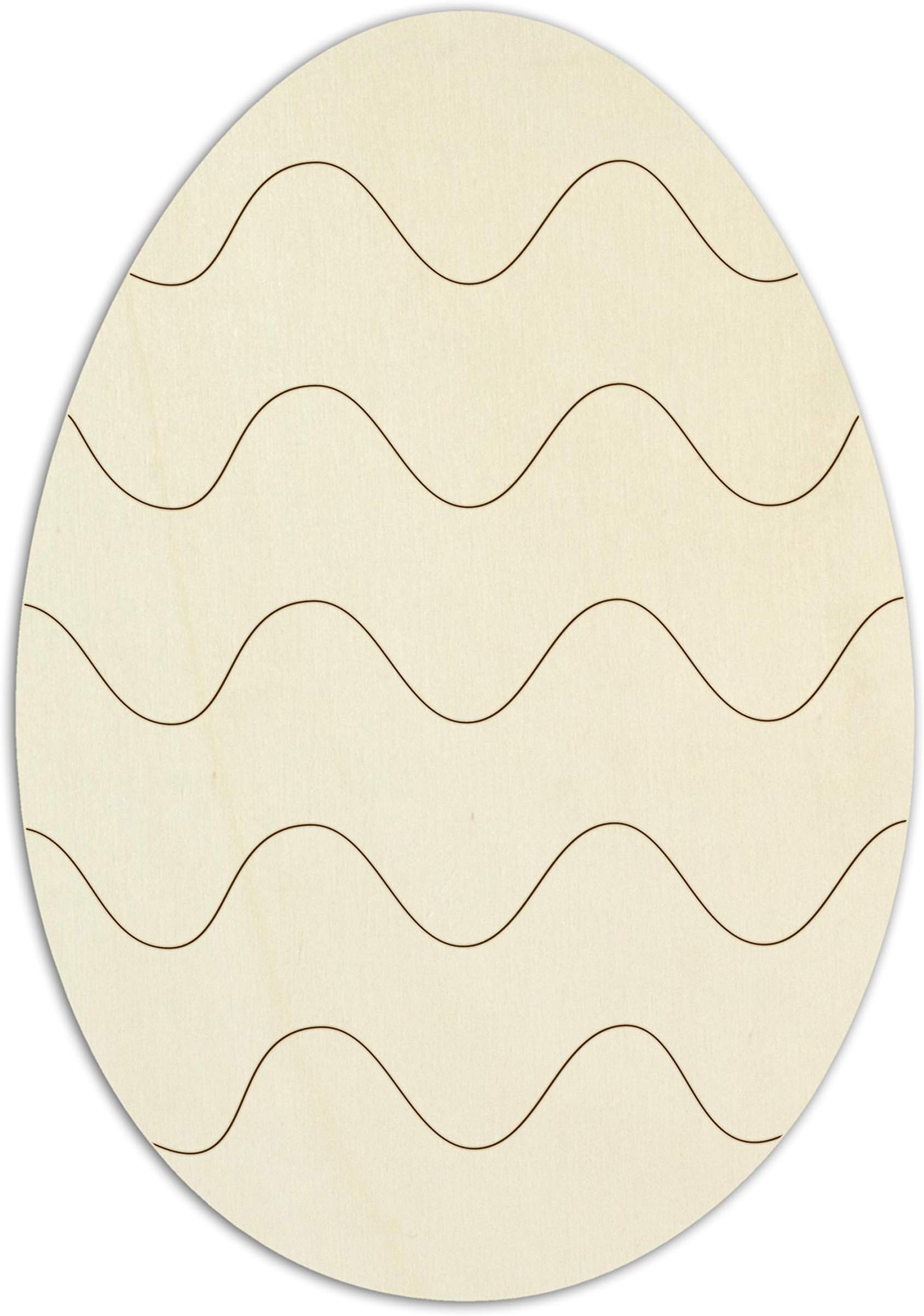 Kopierladen Wooden Puzzle For Painting And Decorating, Empty Blanco Puzzle In Easter Egg Shape Of untreated Wood 7 pieces, ca. 26,5 x 19,5 cU