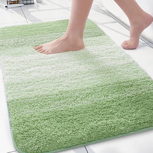 Miniatura 228 de Arotive - Tapetes de baño de microfibra, peludos, suaves, absorbentes, antideslizantes, gruesos, afelpados, se pueden lavar a máquina y secar