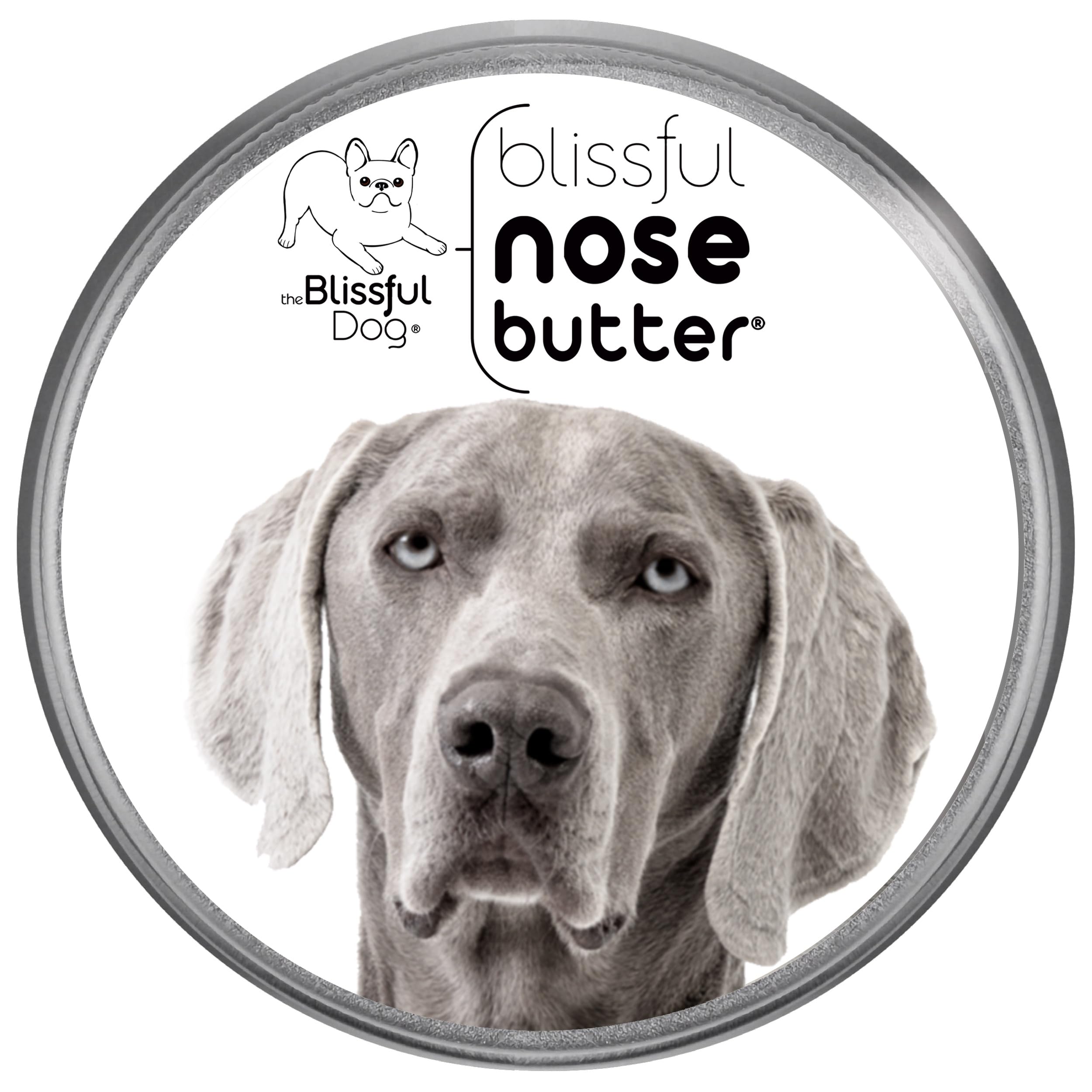 The Blissful Dog Weimaraner Nose Butter for Dry, Cracked Skin, Lick-Safe Dog Nose Balm with Moisturizing Shea Butter, Almond, Olive, and Essential Oils, Pet Supplies, Uncented, 1 oz.
