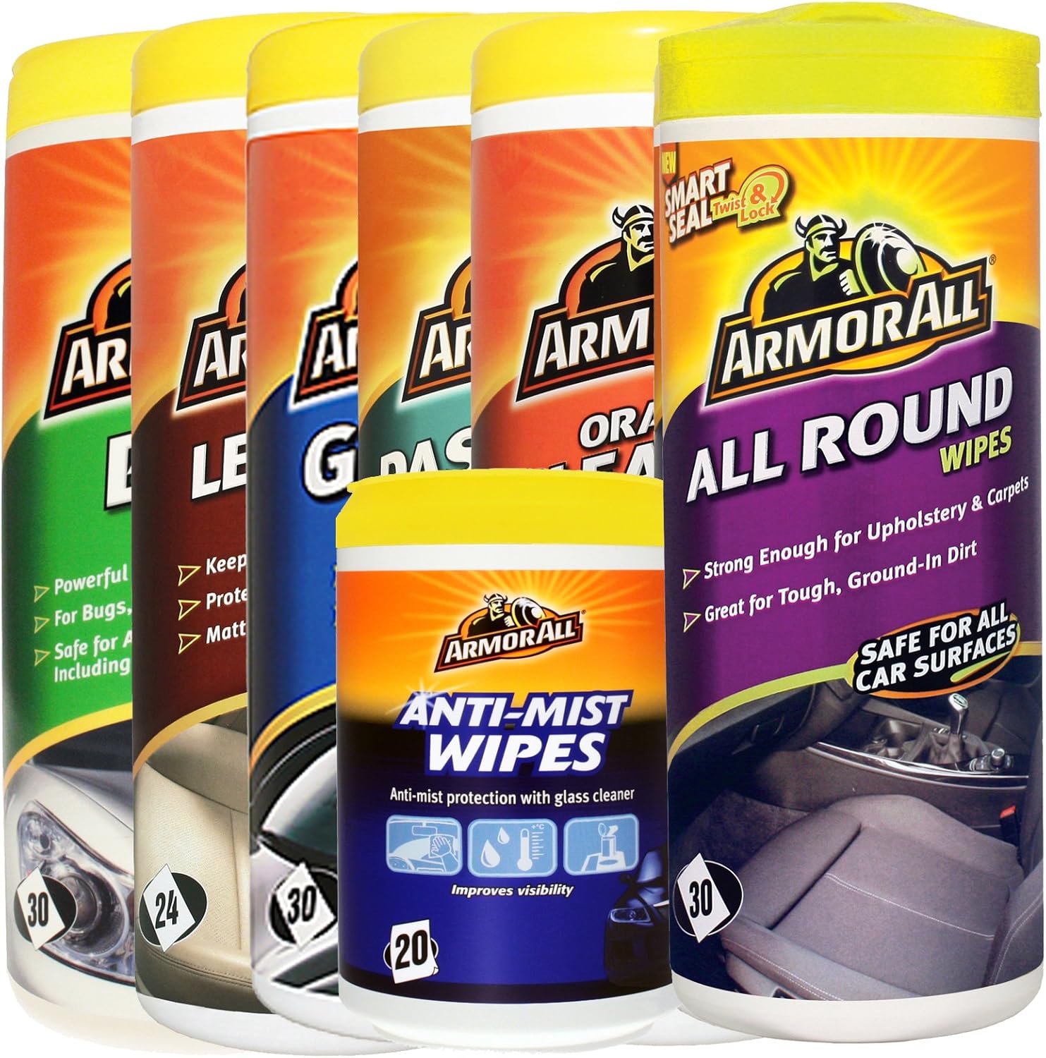 Armorall Bug, Leather, Glass, AntiMist , Matt Dash, Orange Cleaning