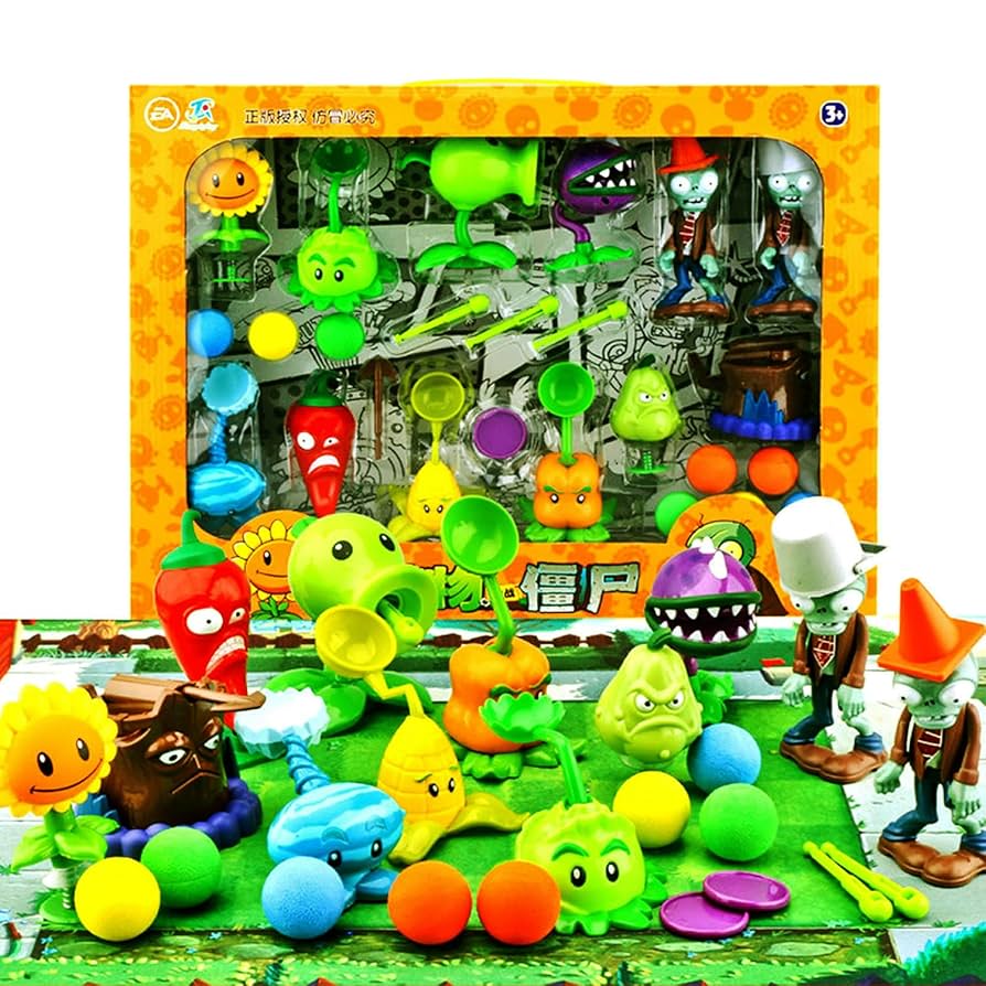 しょこぴょん 2/5 dweセット Amazon.com: QQWAWO Plants VS Zombies Toys, Plant& Zombie 2