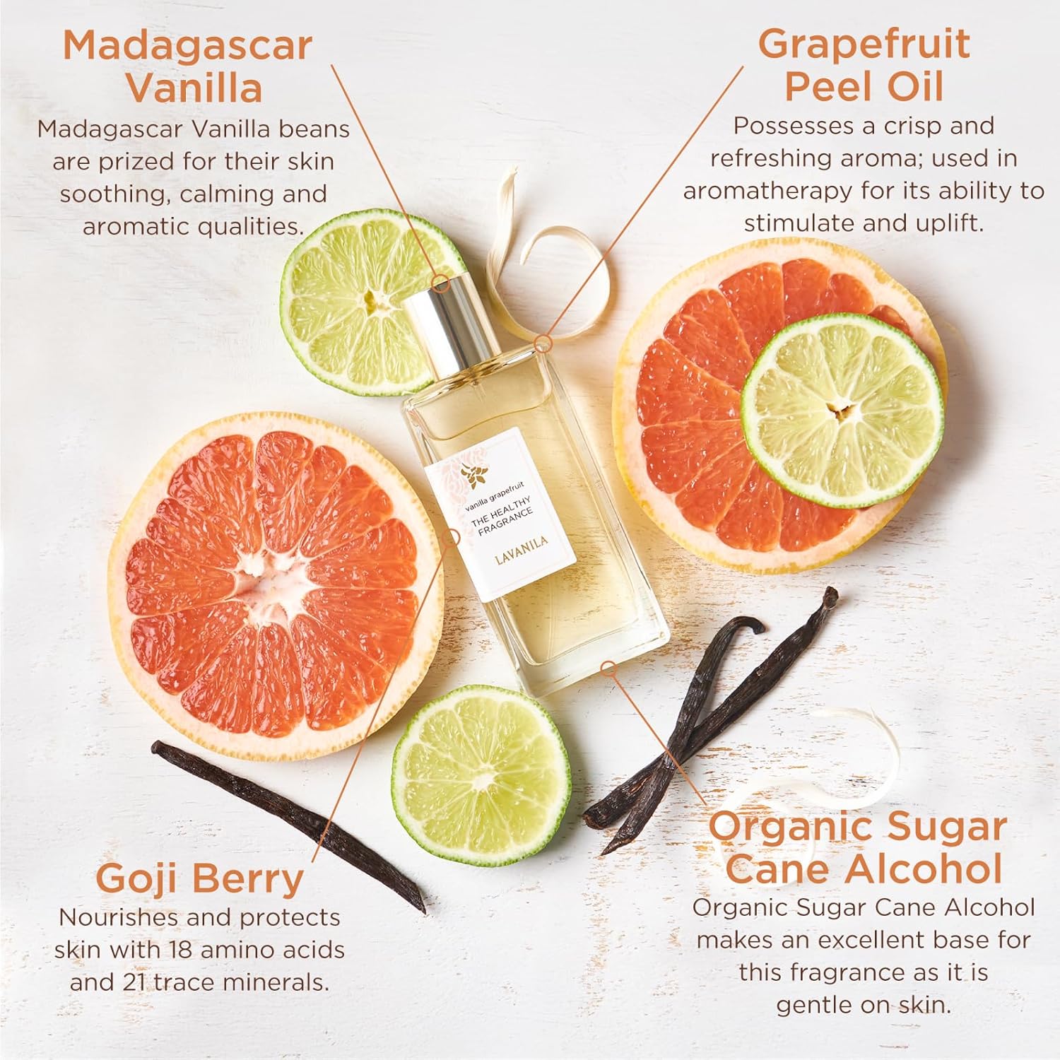 Lavanila Vanilla Grapefruit Perfume Clean, Natural Martinique Ubuy