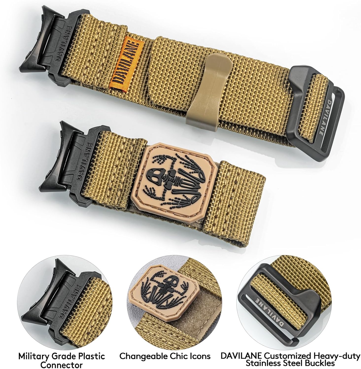20mm Nylon Watch Band Compatible with Google Pixel Watch 4 41mm (2025)/Watch 3 Band 41mm(2024)/Pixel Watch 2/1, Quick Dry & Abrasion Resistant Replacement Sport Band for Outdoor & Fitness for Men