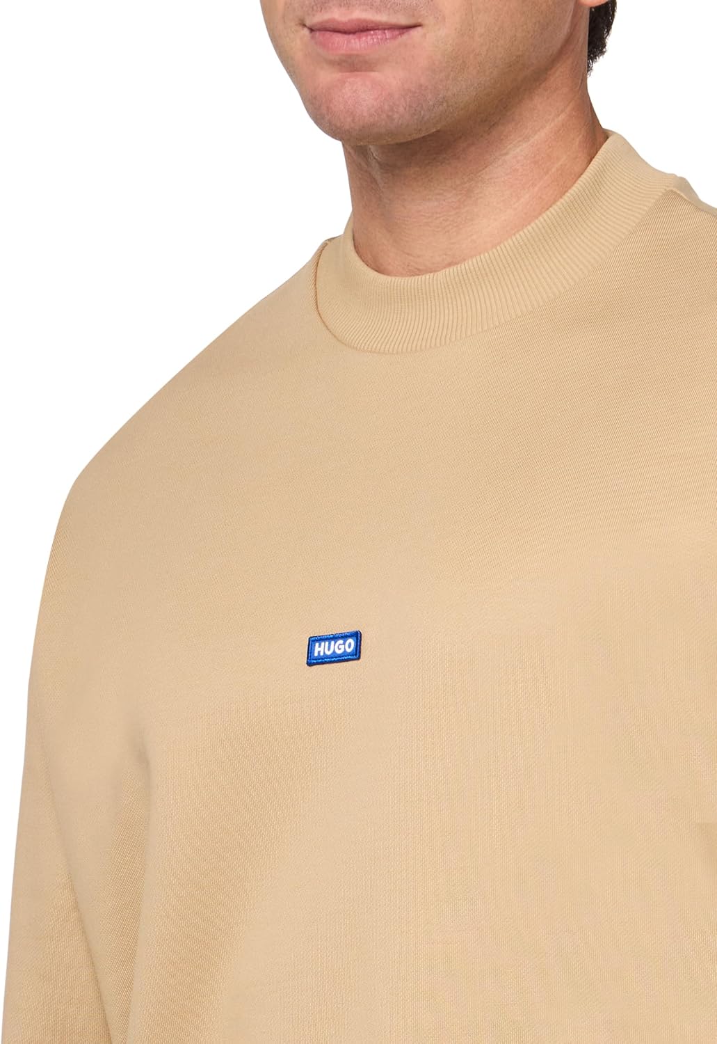 Hugo Men's Back Printed Logo Long Sleeve Shirt