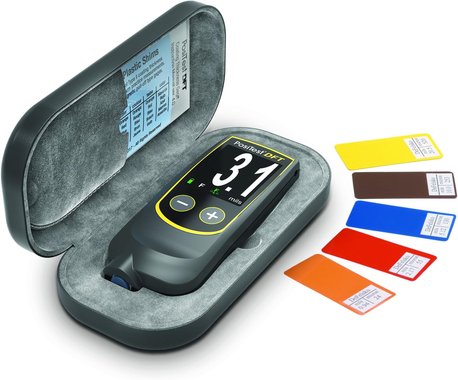 PosiTest DFT Ferrous Coating Thickness Gage, 0-40 mils