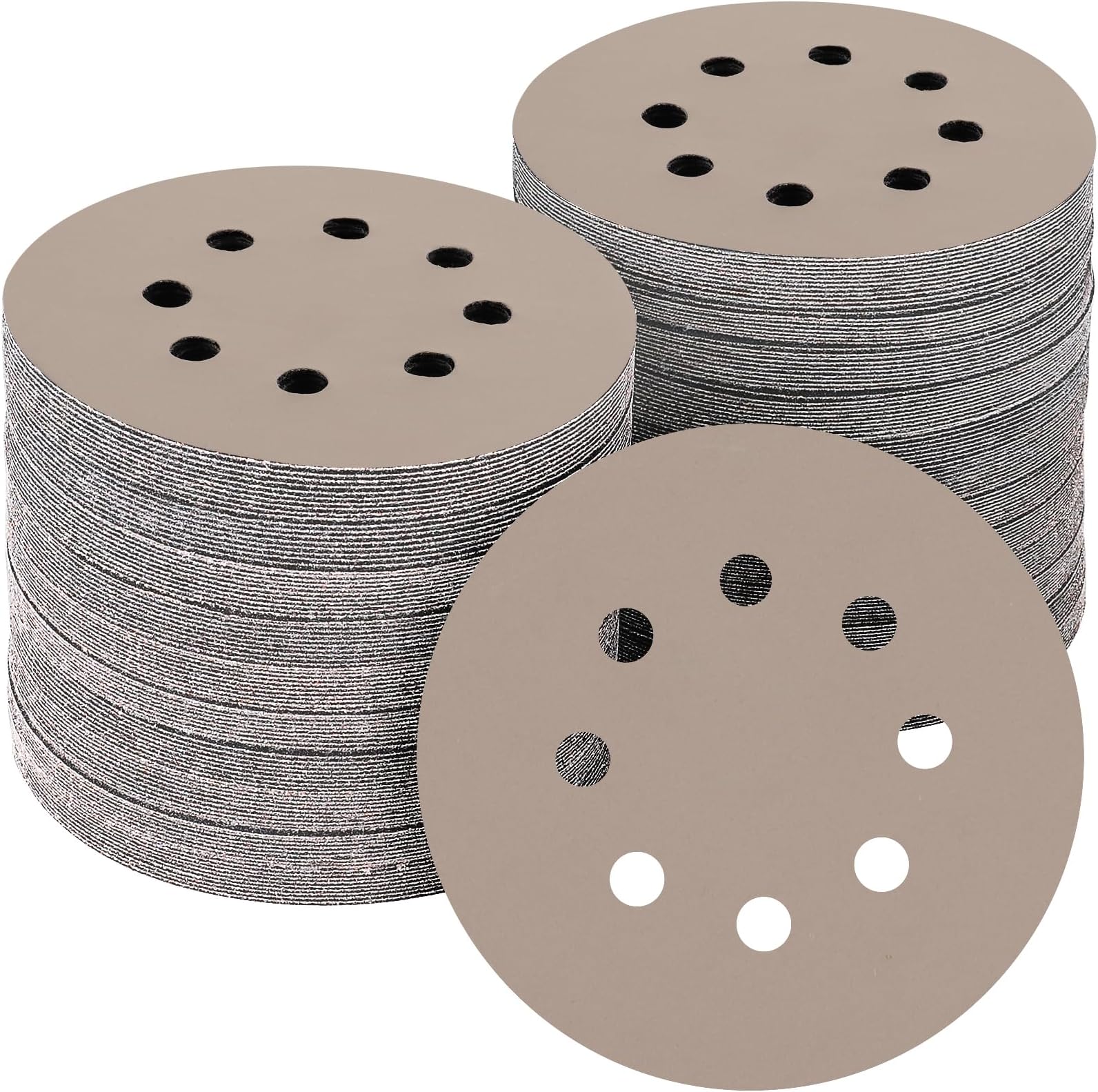 50PCS 5 inch Silicon Carbide Sanding Discs 3000 Grit, Wet Dry Orbital 5 Sander Hook and Loop Sandpaper Disc Ultra Fine Grit, Best for Metal,Automotive Precision Polishing