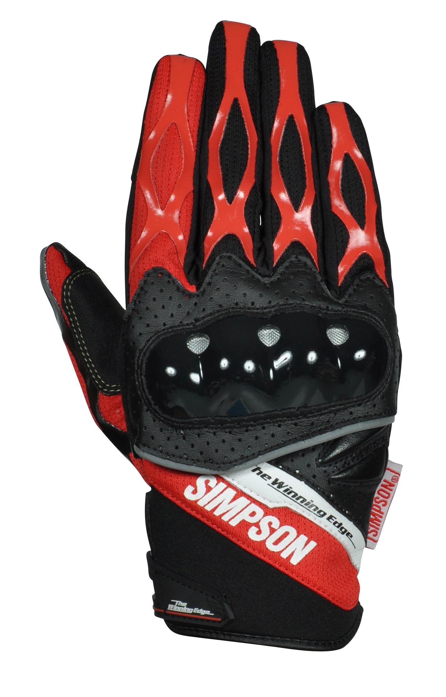 SIMSON The Winning Edge バイク用グローブ　手袋　Lサイズ Amazon | [シンプソン] メッシュグローブ RD LL SG-3152/RD/LL