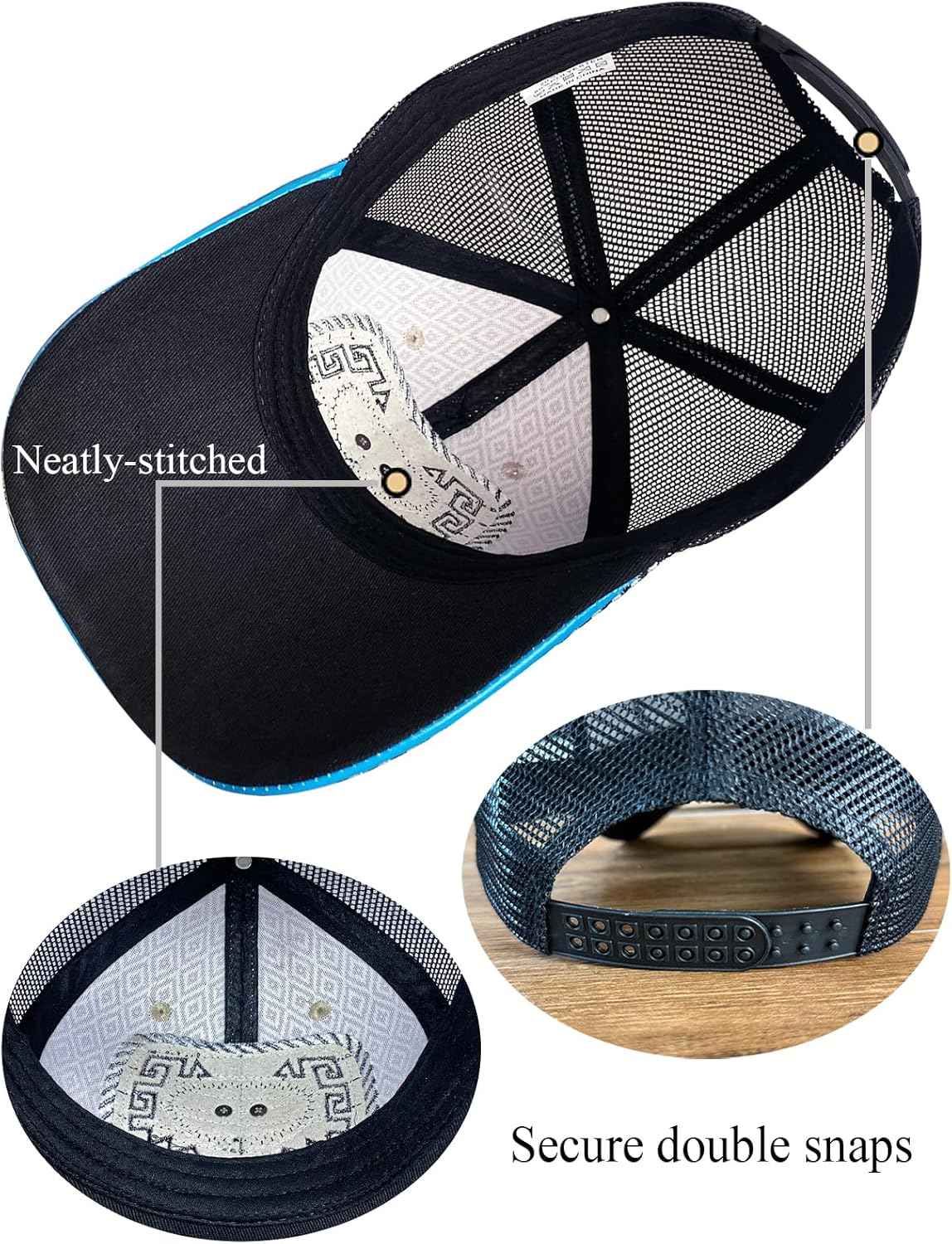 TOPACC Western Cowboy Trucker Hat for Women Horse Vintage Western Country Hats Baseball Cap for Cowgirl Outfit - Image 3