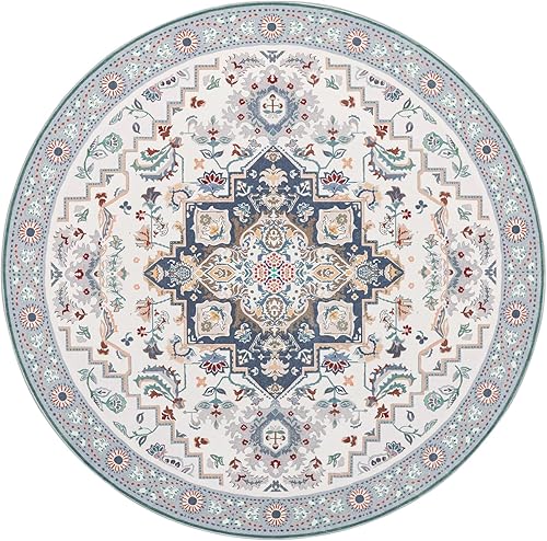 Miniatura 607 de Phantoscope Vintage Collection - Alfombra de área de 8 x 10 pies, alfombra grande para sala de estar, lavable, bohemio, antideslizante