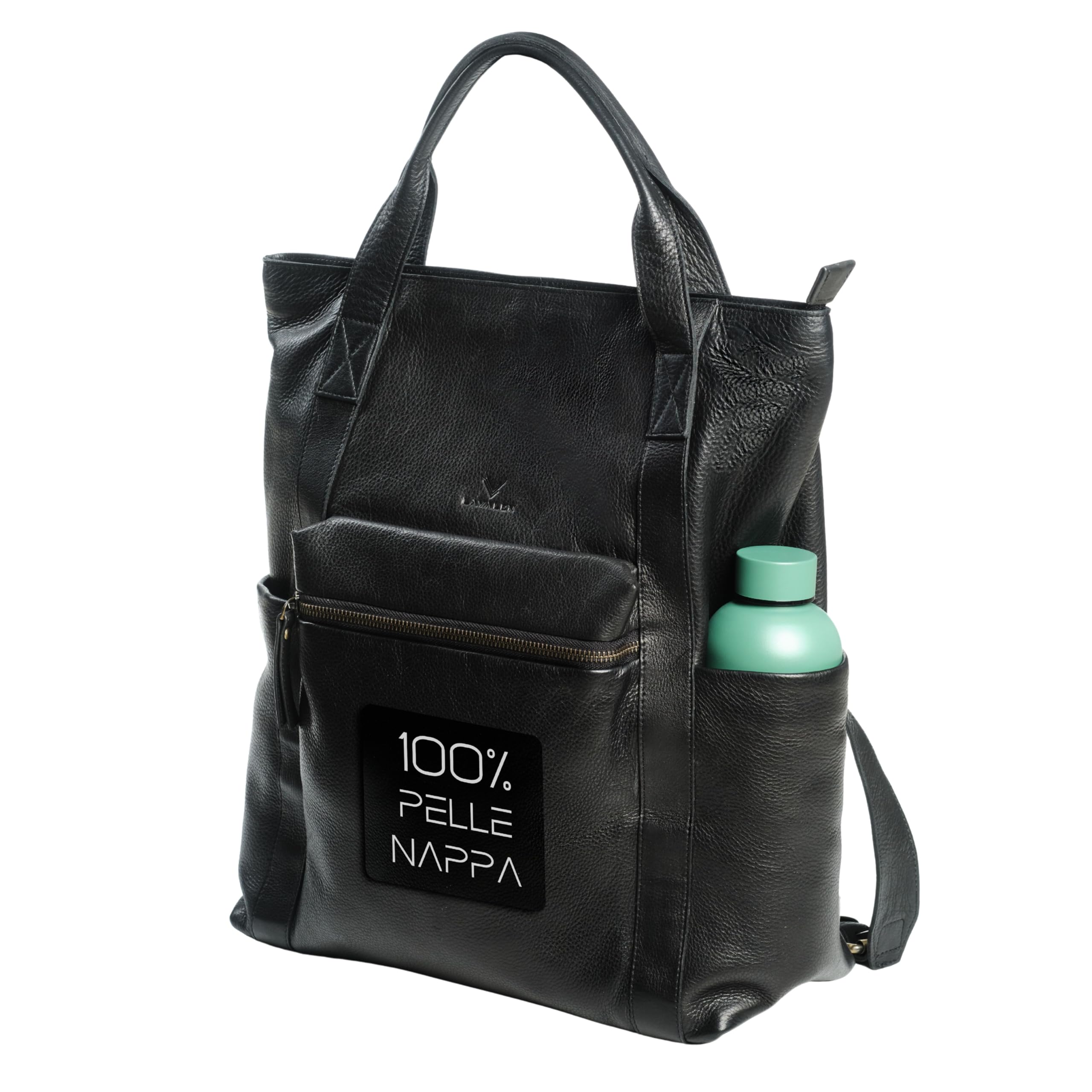 Borsa Zaino Donna firmato in Pelle Antifurto per Laptop da Lavoro