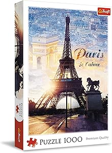 Comprar Trefl, Puzzles, París al Amanecer, de 1000 Piezas, Francia, Capitales Europeas, Vista a la Torre Eiffel, Arco de Triunfo, Rompecabezas DIY, Pasatiempo Creativo, Regalo