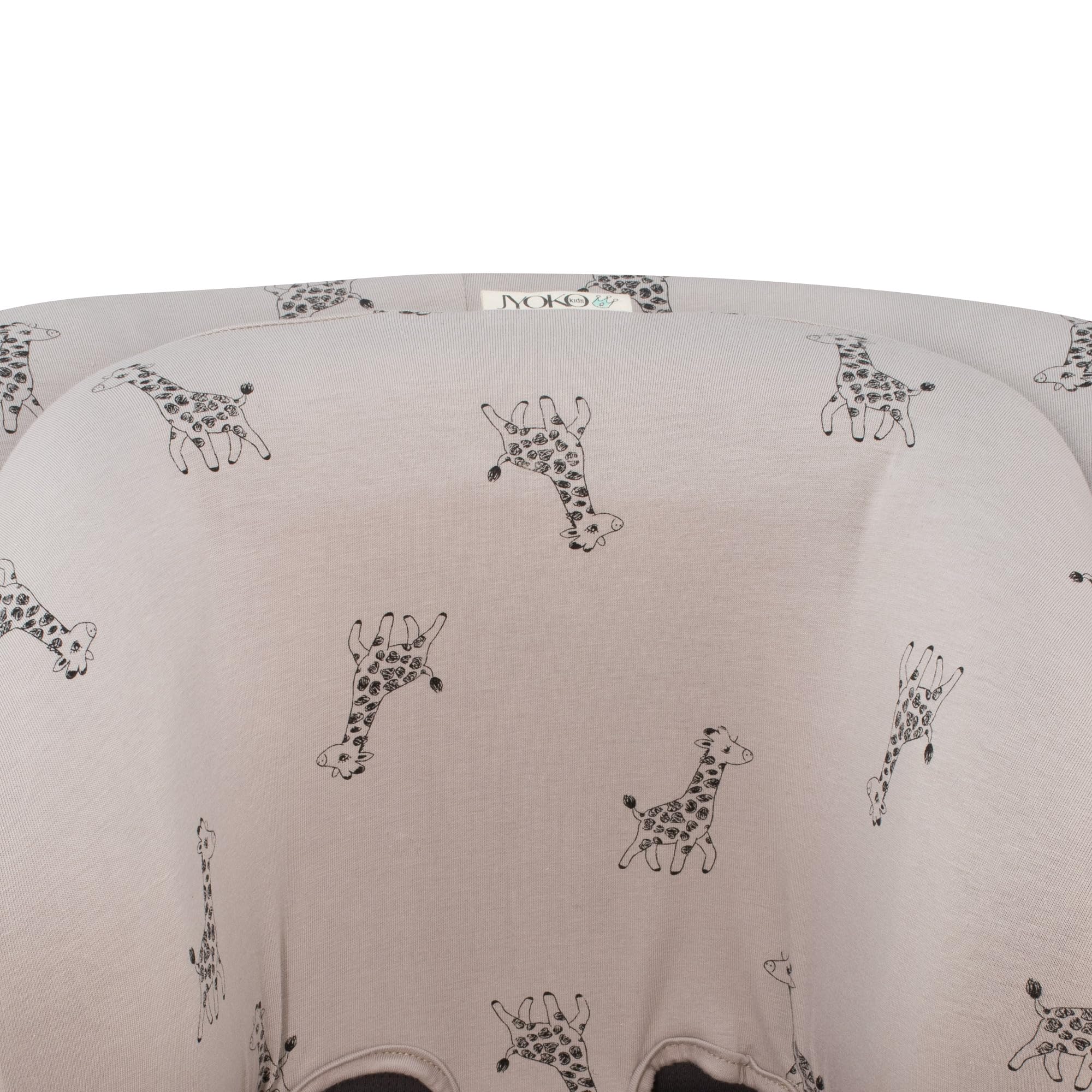 JYOKO KIDS Rivestimento per seggiolino auto in cotone compatibile con Joie Spin 360, Nuna Rebl (Giraffe)