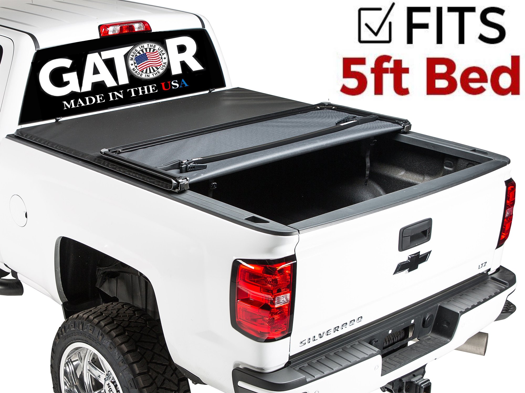 Gator Pro Tri Fold Fits 2005 2019 Nissan Frontier 5 Ft Bed Only Soft Folding Tonneau Truck Bed Cover Gsf0621 Made In The Usa Buy Online In Burkina Faso At Desertcart